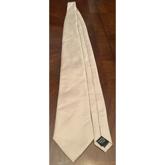Massim Moda Collezione Tan Hand Made 100% Polyester Men’s Neck Tie Made In China - Picture 3 of 9